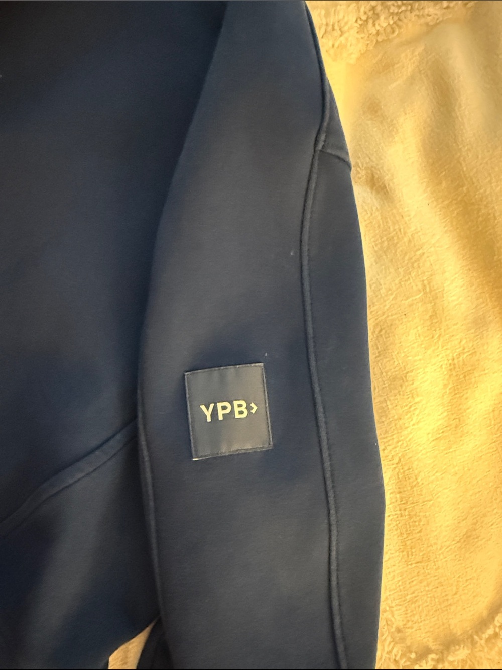 YPB Blue Quarter-Zip Cropped Sweatshirt - Picture 2 of 3